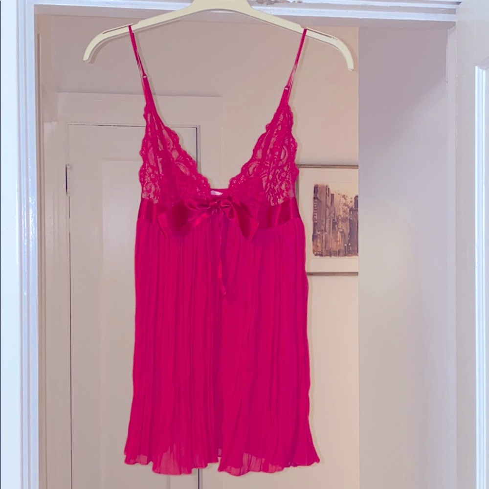 Pleated Babydoll Lingerie Top